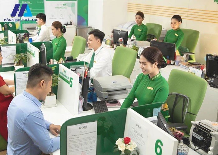 Thiết kế áo dài đồng phục nhân viên ngân hàng Phương Đông