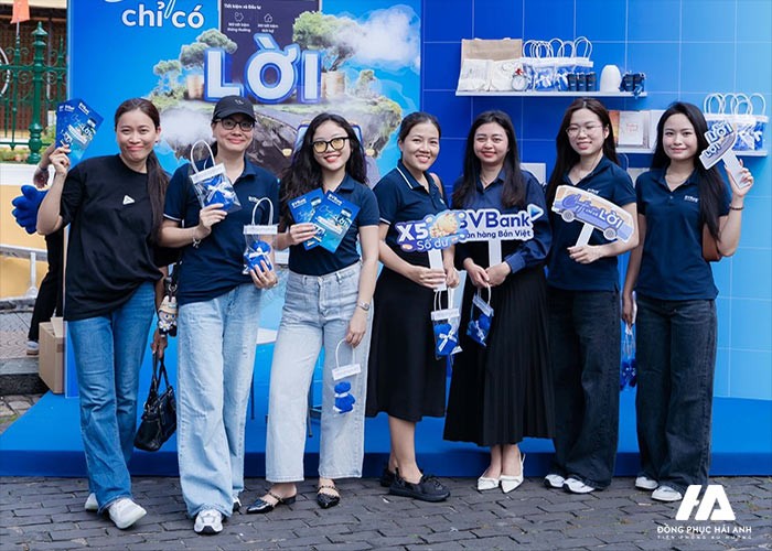 Áo thun đồng phục sự kiện BV Bank mang phong cách năng động