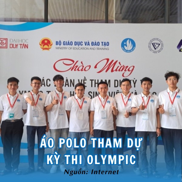 Mẫu áo polo đơn giản, đồng điệu cho tất cả sinh viên SGU tham dự Olympic