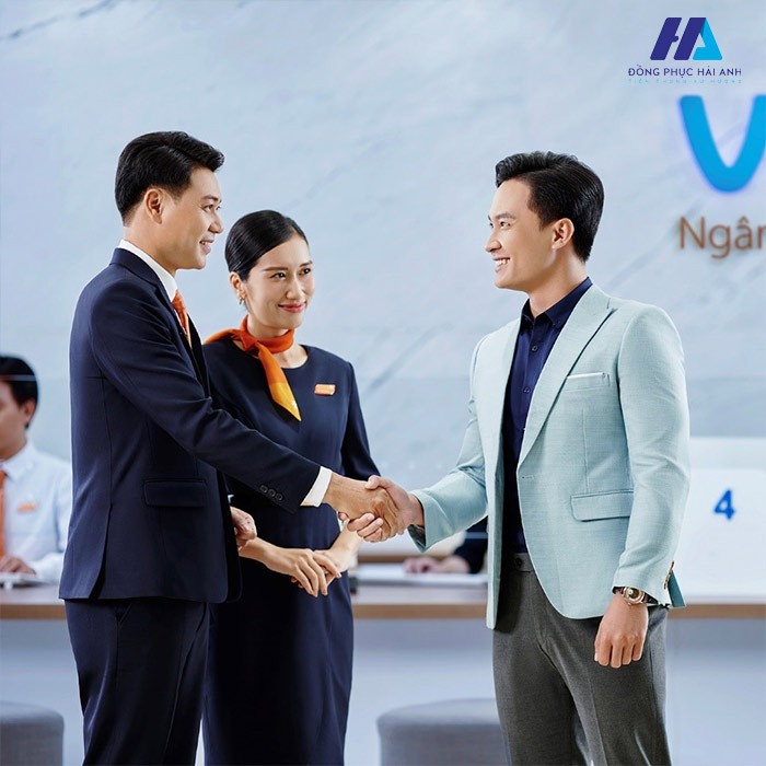 Đặc trưng về màu sắc của đồng phục nhân viên ngân hàng VIB