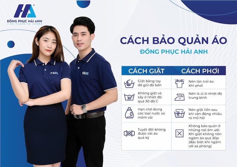 Cách bảo quản áo đồng phục chuẩn lâu bền