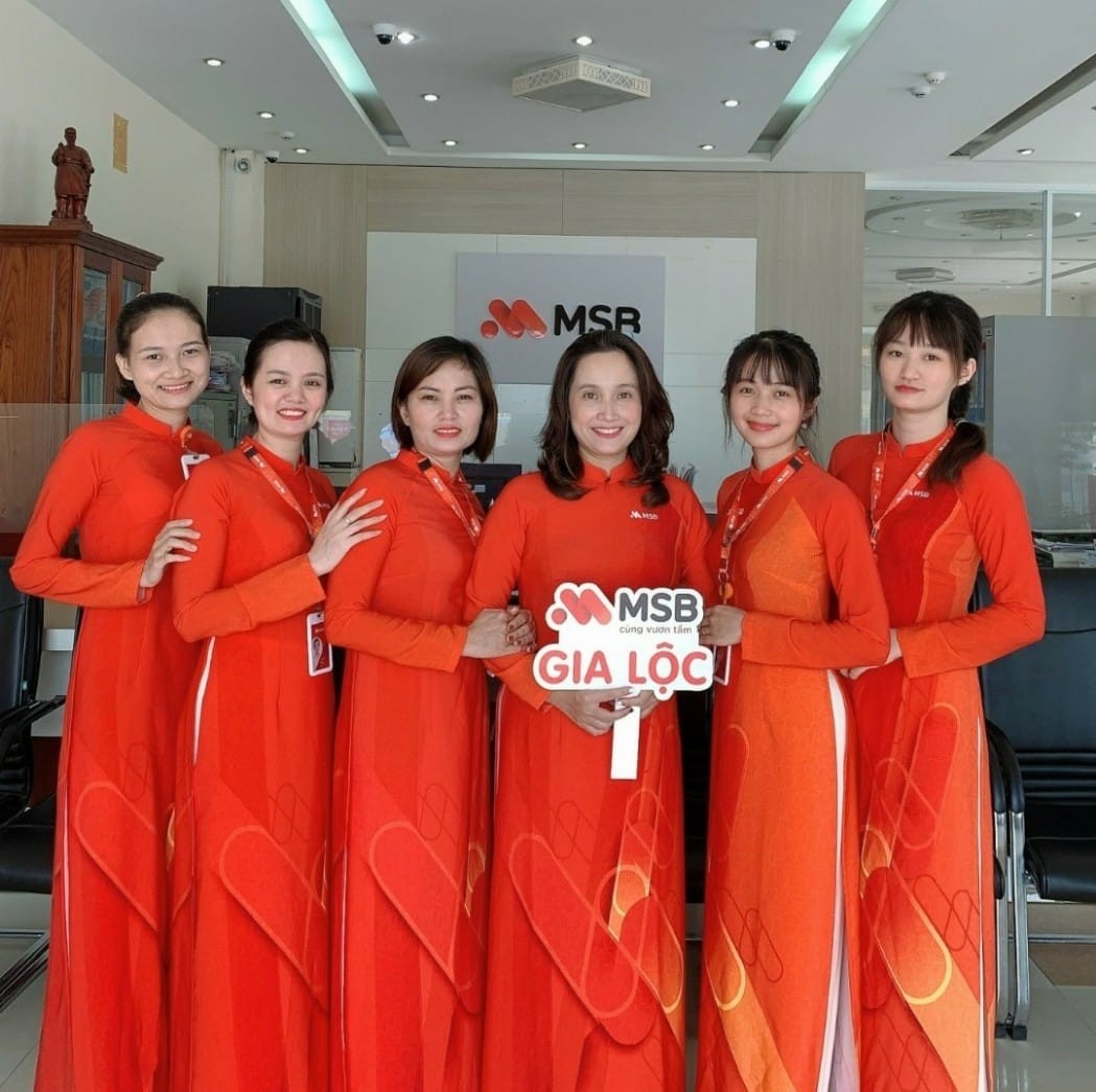 áo dài đồng phục msb