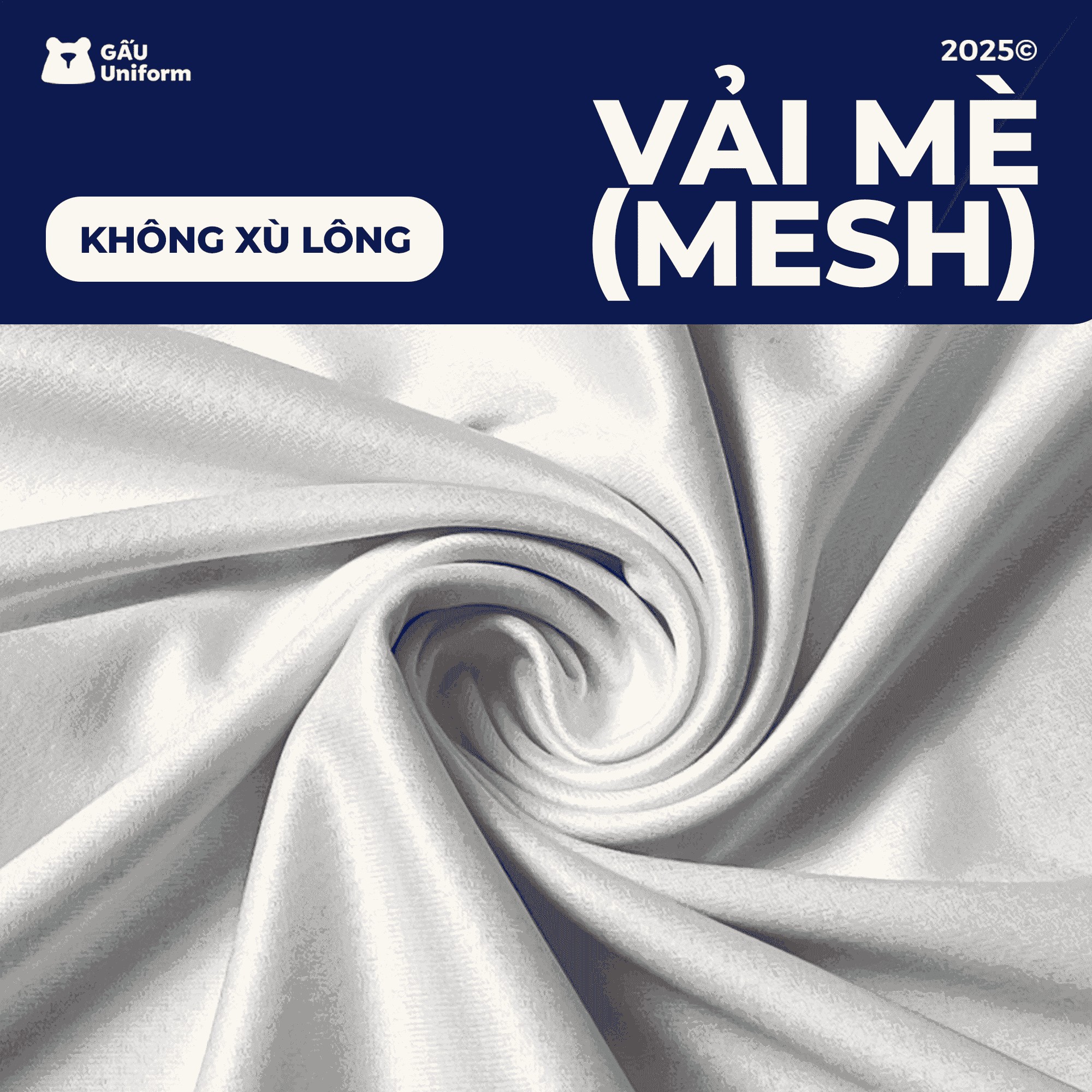 Vải mesh đồng phục msb