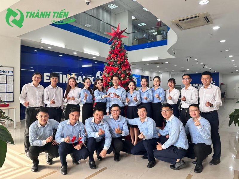 Áo sơ mi đồng phục Eximbank nam nữ tại chi nhánh kinh doanh