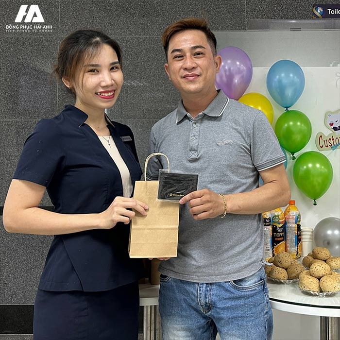 Áo vest đồng phục nhân viên ngân hàng Shinhan Bank trang trọng, lịch sự