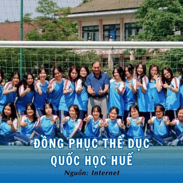 Đồng phục thể dục Quốc học Huế năng động, khỏe khoắn