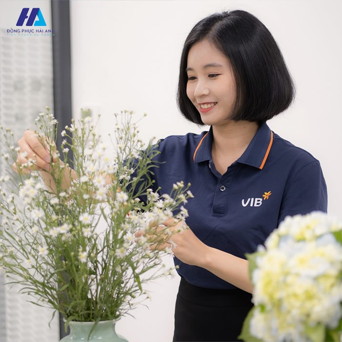 Các chất liệu vải may đồng phục ngân hàng VIB cao cấp, chất lượng