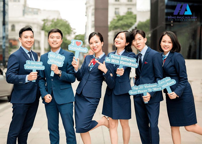 Thiết kế quần tây - chân váy đồng phục của Vietinbank