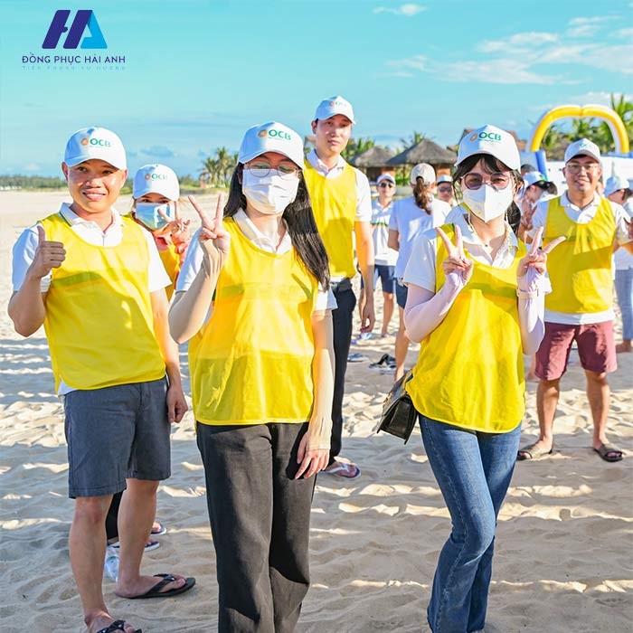 Mũ đồng phục team building của nhân viên OCB Bank