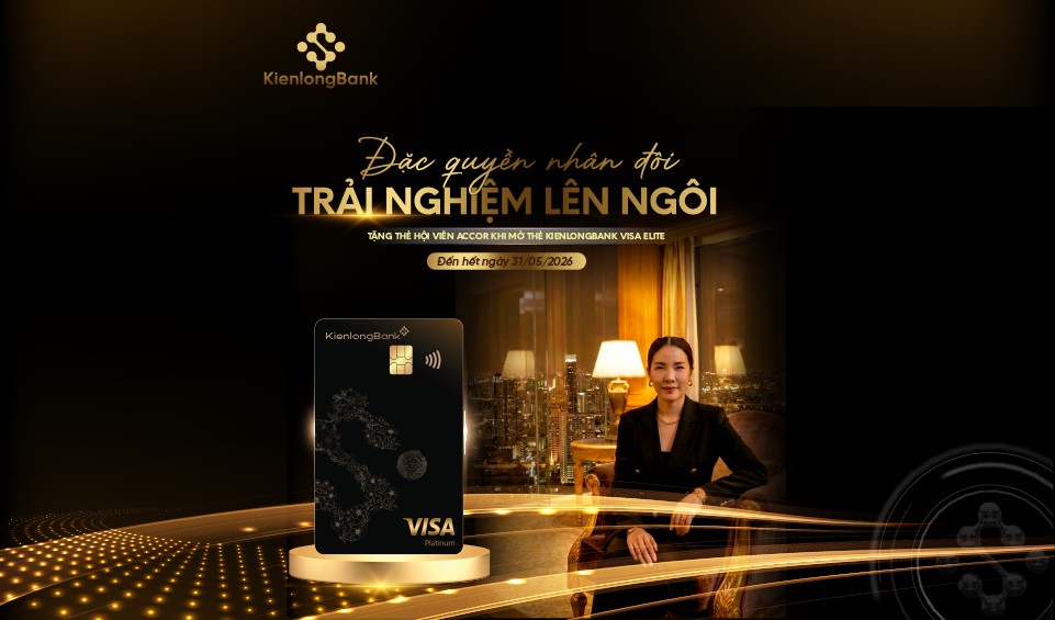 KienlongBank ra mắt thẻ Visa Elite, thể hiện phong cách sống hiện đại và dịch vụ đẳng cấp