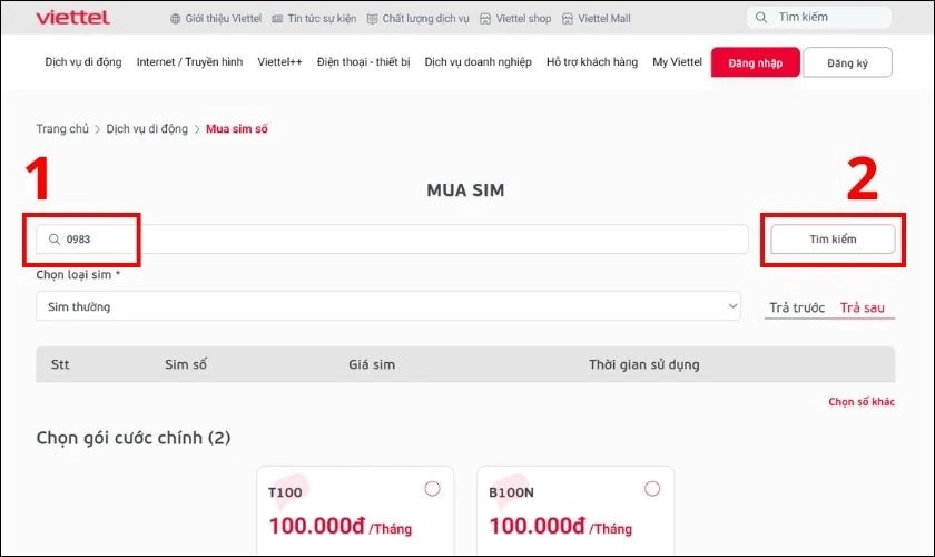Tìm kiếm số 0983