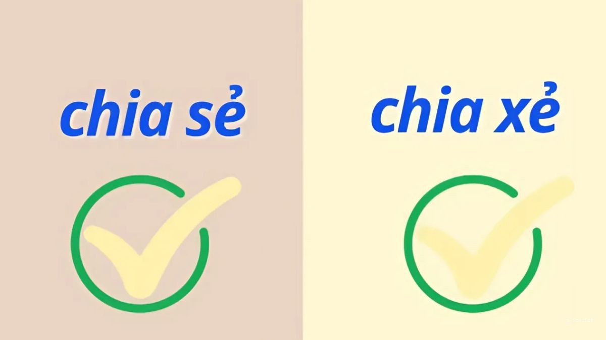 phân biệt chia sẻ hay chia xẻ