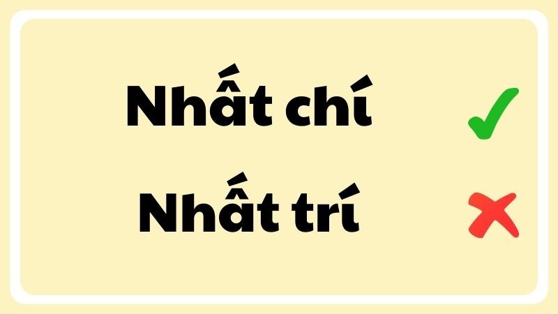 Nhất trí là từ đúng chính tả