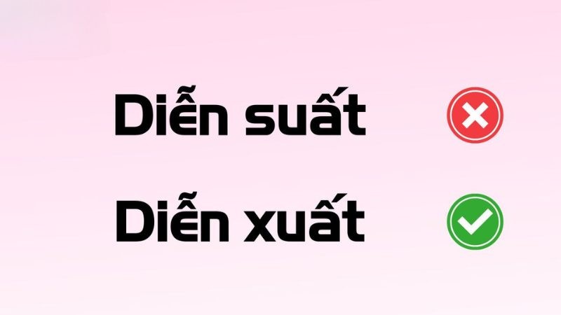 Hai cách viết Diễn xuất và Diễn suất thường bị nhầm lẫn trong tiếng Việt