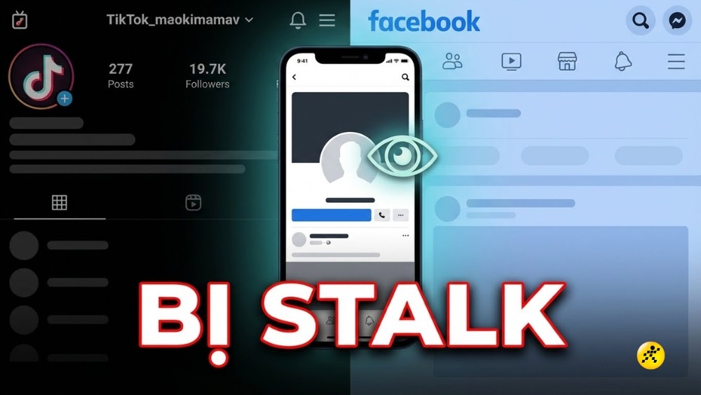 Stalk là hành động theo dõi, rình rập lén lút trên mạng xã hội