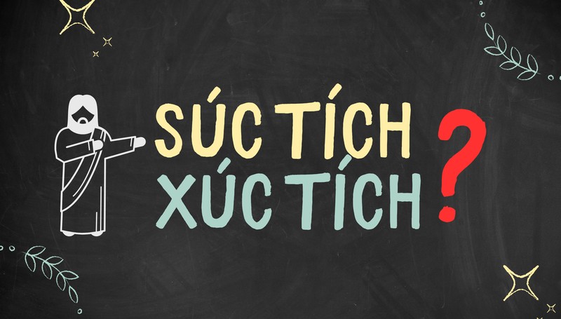 Hình ảnh minh họa cho câu hỏi "Súc tích hay xúc tích?"