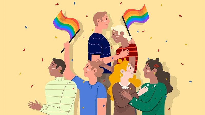 Các mối quan hệ trong cộng đồng LGBT có thể là nam yêu nam hoặc nữ yêu nữ
