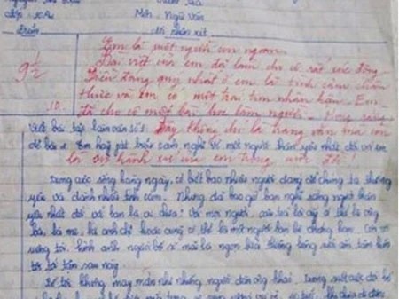 Bài văn viết về bố được điểm 9,5