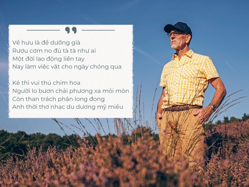 Thơ về hưu hay nhất, thơ về hưu vui vẻ, hài hước