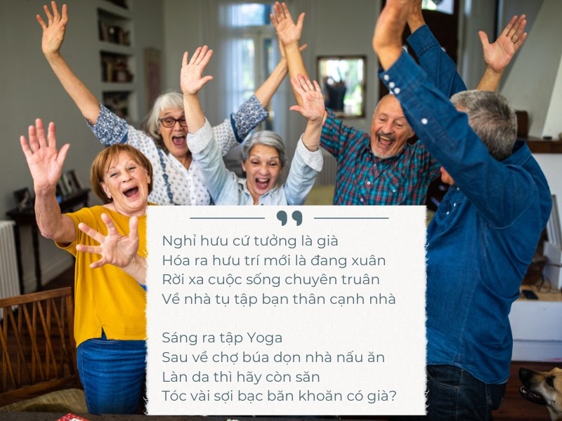 Thơ về hưu vui vẻ, hài hước 3