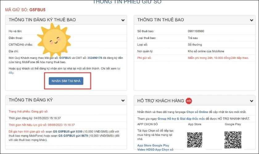 Đăng ký nhận sim mạng 079 tại nhà