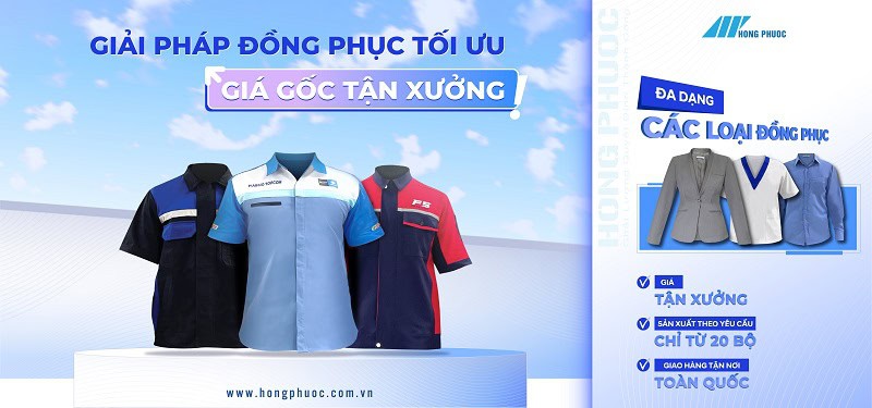 Công ty Hồng Phước chuyên gia công đồng phục áo thun và bảo hộ lao động