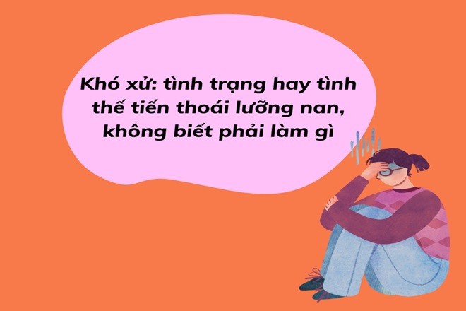 Hai người đàn ông đứng trước ngã rẽ, tượng trưng cho tình huống khó xử trong việc lựa chọn