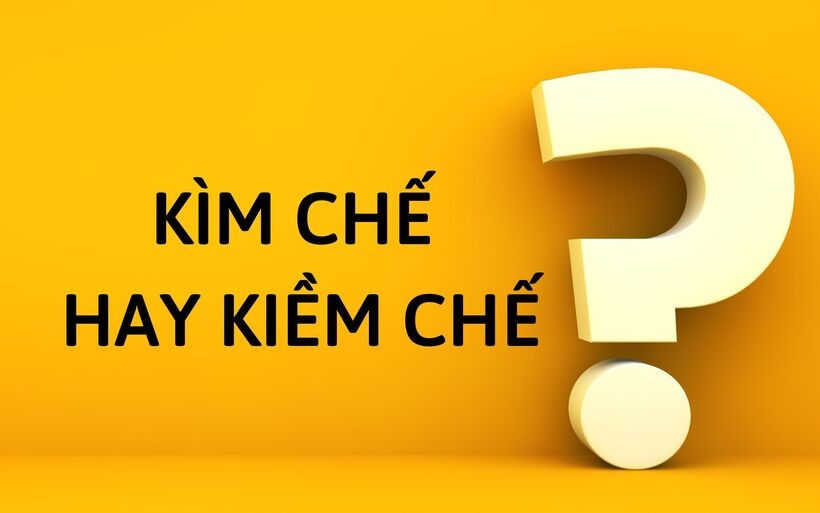 Hình ảnh minh họa sự băn khoăn giữa 'kìm chế' và 'kiềm chế'