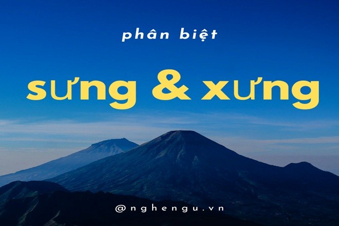 Hình ảnh minh họa cho sự nhầm lẫn giữa sưng và xưng trong tiếng Việt