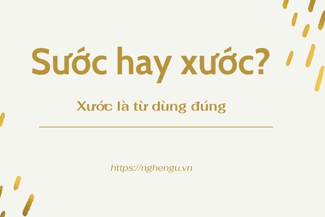 Minh họa về sự nhầm lẫn giữa "sước hay xước" trong tiếng Việt